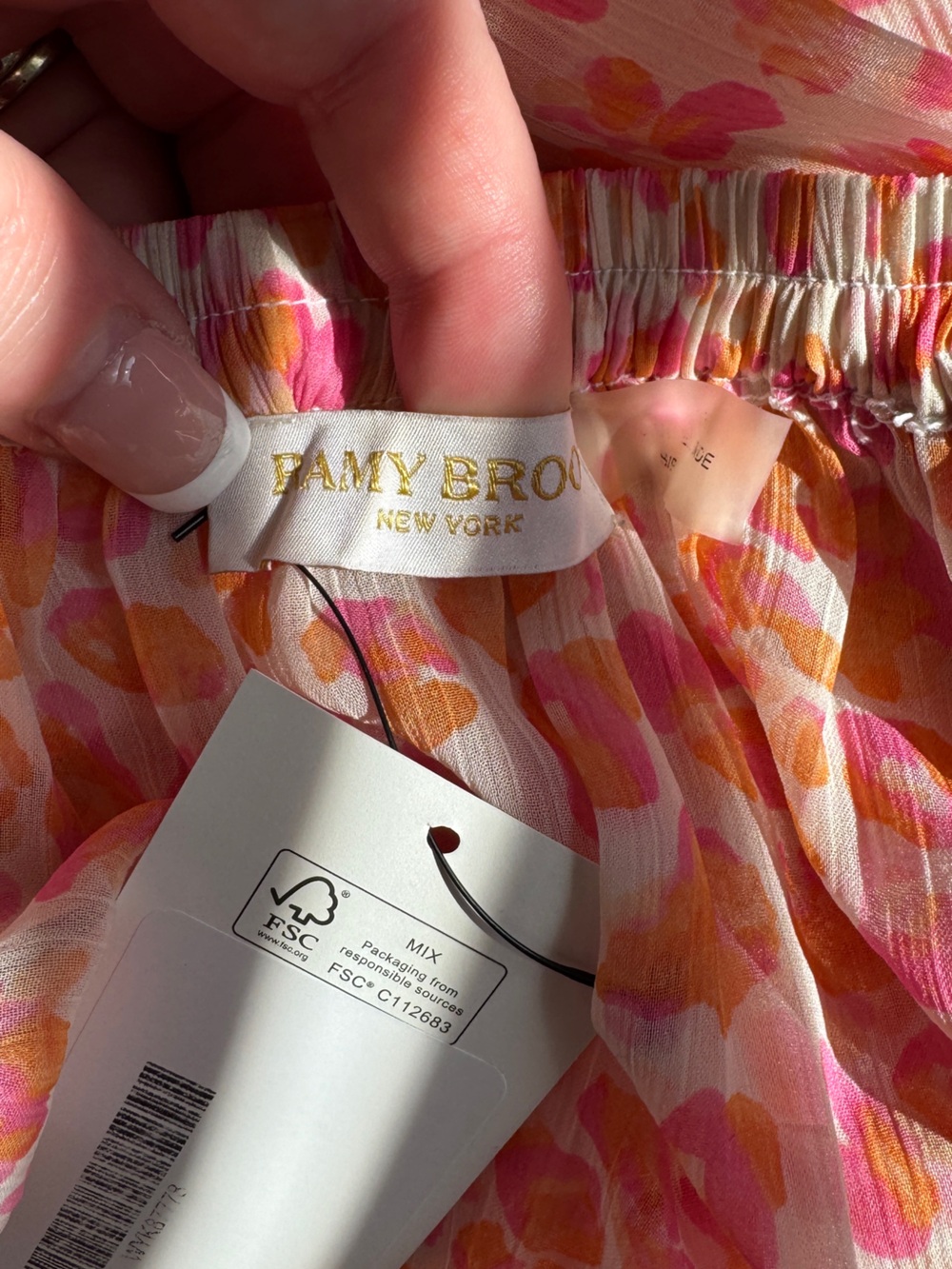 Ramy Brook Women's Zuri Printed Dress Swim Cover-Up Electric Orange - Picture 7 of 8
